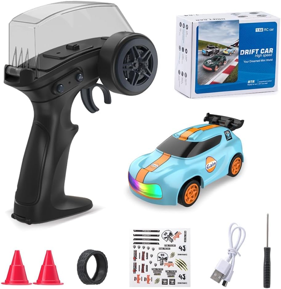 Mini Drift Car 2.4Ghz, 1:64 Scale Remote Control