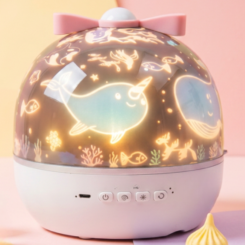 360° rotating multi theme kids projector lamp