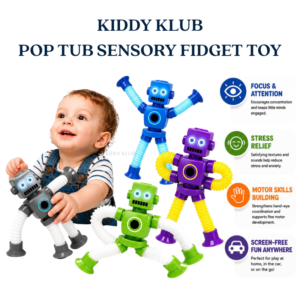 Kiddy Klub Pop Tube Sensory Fidget Toy (PACK OF 2)